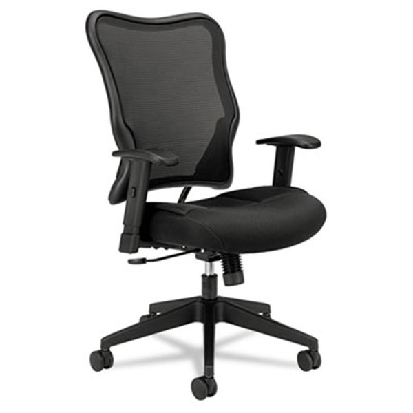 Finefabrics VL702 High-Back Swivel-Tilt Work Chair, Black Mesh FI39388